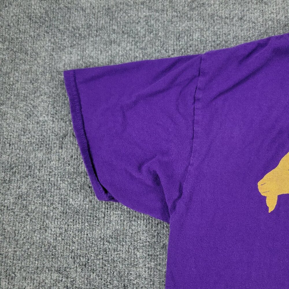 Basketball Shirt Men's Large Purple The Goat #24 Graphic Tee Short Sleeve Adult - Picture 5 of 12